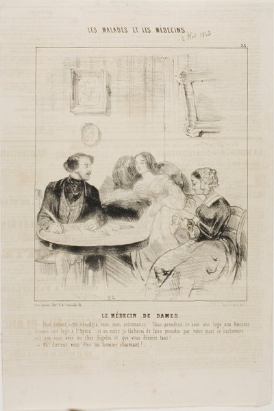 Damernes læge (plade 23) af Charles Emile Jacque