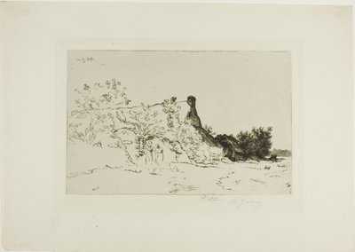 Det store stråtækte sommerhus, Kercassier af Charles Emile Jacque