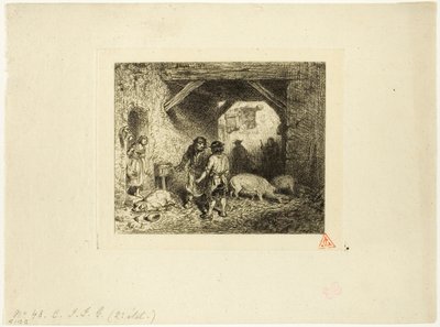 Svineslagterne af Charles Emile Jacque