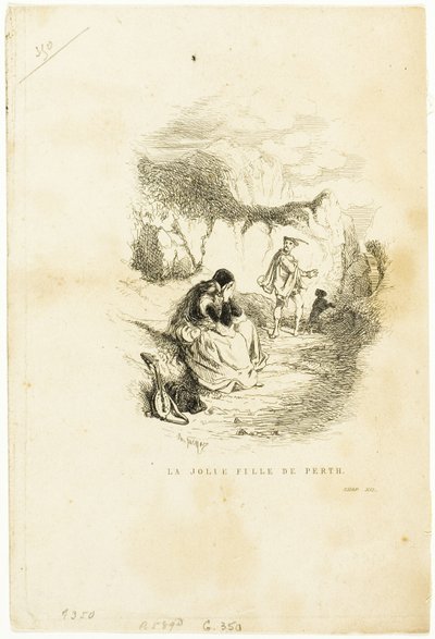 Den smukke pige fra Perth af Charles Emile Jacque