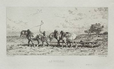 Rullen, 1868. af Charles Emile Jacque