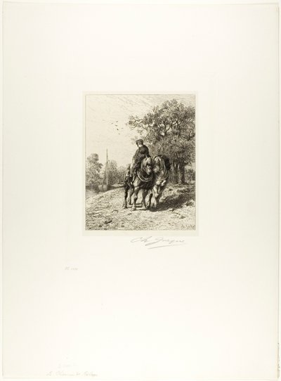 Trækstien af Charles Emile Jacque