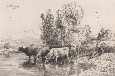 Truget, 1864. af Charles Emile Jacque
