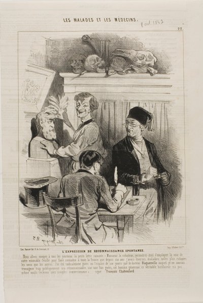 Det uopfordrede udtryk for taknemmelighed (plade 22) af Charles Emile Jacque