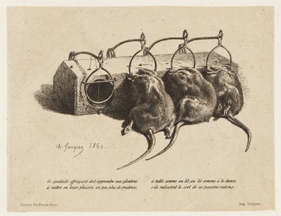 Musefælden af Charles Emile Jacque