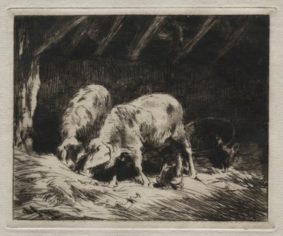 To Porcs. af Charles Emile Jacque