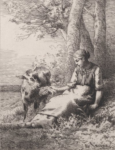 Et venskab, 1867, 1867. af Charles Emile Jacque