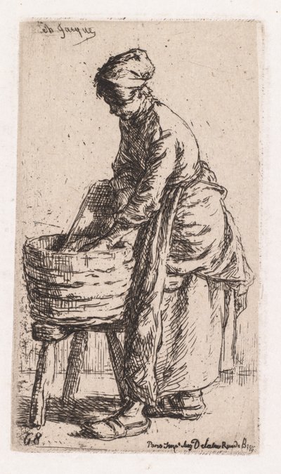 Vaskekone af Charles Emile Jacque