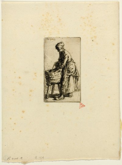 Vaskekone af Charles Emile Jacque