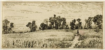 Hvedemark af Charles Emile Jacque