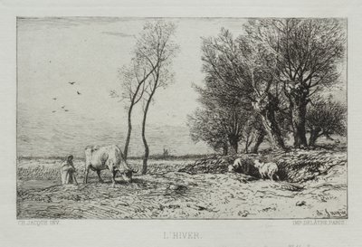 Vinter af Charles Emile Jacque