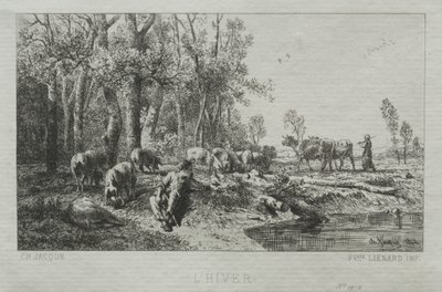 Vinter af Charles Emile Jacque