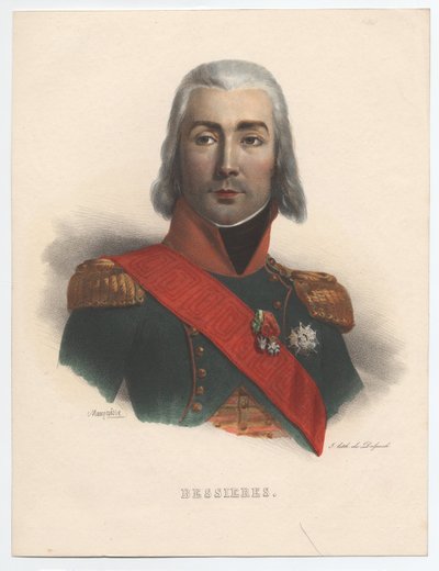Portræt af Jean-Baptiste Bessières 1768-1813, marskal af Frankrig, 1835 af Charles Emile Mauraisse