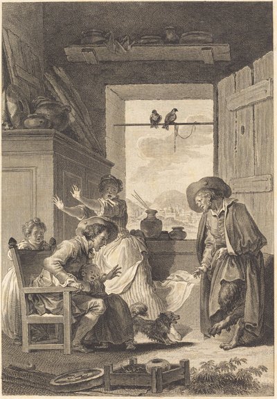 Belphegor af Charles Emmanuel Patas and Antoine Jean Duclos after Jean Honoré Fragonard