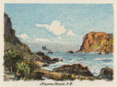 Sydafrika: Knysna Heads, CP (farvelitografi) af Charles Ernest Peers