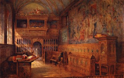 Knole House: Kapellet (farvelitografi) af Charles Essenhigh Corke