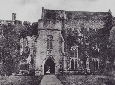 Penshurst Castle (s/h-billede) af Charles Essenhigh Corke