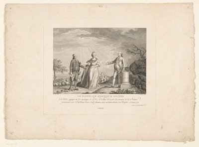 Jacques Neckers tilbagevenden, 1788 Le recall de Monsieur Necker (titel på objekt) af Charles Etienne Gaucher