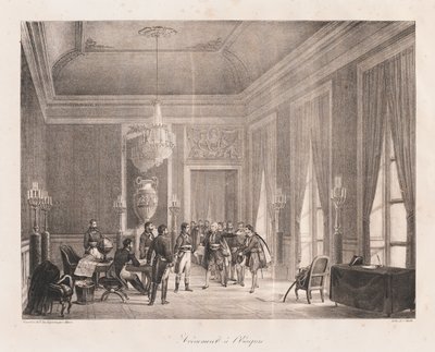 Begyndelsen af imperiet, begyndelsen af det 19. århundrede (litho) af Charles Etienne Pierre Motte