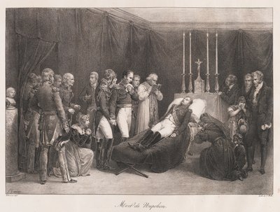 Napoleons død, begyndelsen af det 19. århundrede af Charles Etienne Pierre Motte