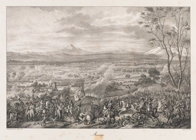 Maringo, begyndelsen af det 19. århundrede (litho) af Charles Etienne Pierre Motte