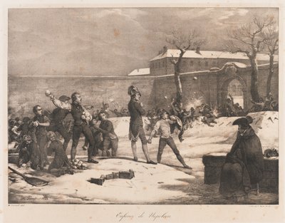 Napoleons barndom, begyndelsen af det 19. århundrede (litho) af Charles Etienne Pierre Motte