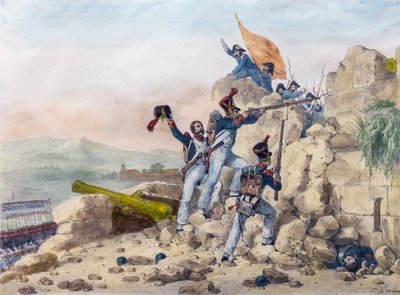 Overgivelsen af Ciudad Rodrigo, Spanien af Charles Etienne Pierre Motte