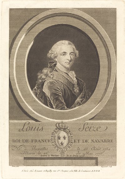 Ludvig XVI, konge af Frankrig af Charles Eugene Duponchel
