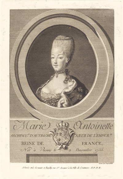 Marie Antoinette af Charles Eugene Duponchel