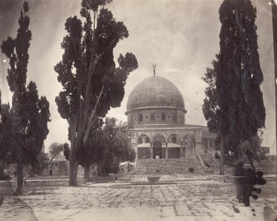 Klippekuplen på Haram al Sharif i Jerusalem, fra syd, 1870 af Charles F. Tyrwhitt Drake