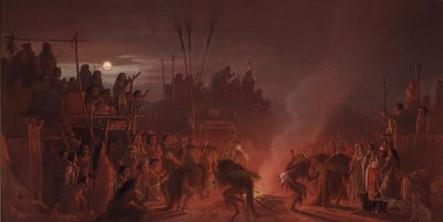 Bøffeldansen af Charles Ferdinand Wimar