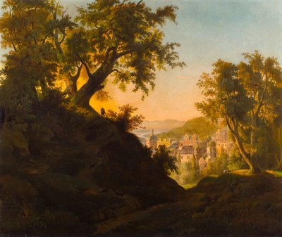 Slottet i Heidelberg af Charles Ferdinand Wimar