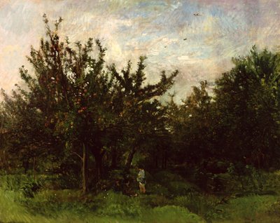 En æbleplantage af Charles Francois Daubigny