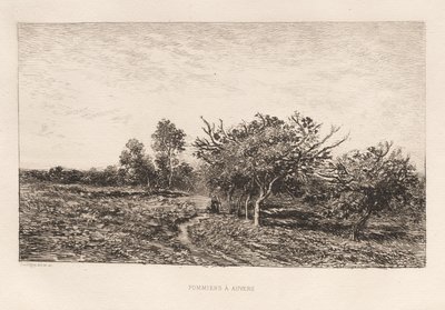 Æbletræer i Auvers Æbletræer i Auvers, 1877. af Charles Francois Daubigny