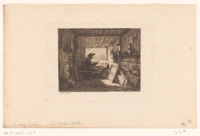 En kunstners atelier Le bateau-atelier Serier med landskaber og begivenheder omkring vand (serietitel) Rejse en bateau af Charles Francois Daubigny