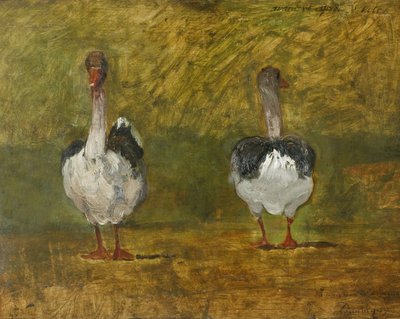 Før og efter afstemningen (olie på panel) af Charles Francois Daubigny