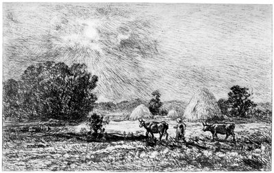 Måneskin i Valmondois, 1840-1875 1924 af Charles Francois Daubigny
