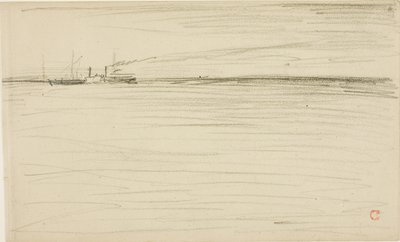 Krydser kanalen af Charles Francois Daubigny