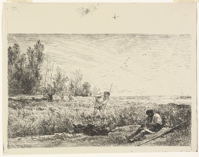 Høslæt af Charles Francois Daubigny