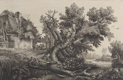 Arbor, 1838. af Charles Francois Daubigny