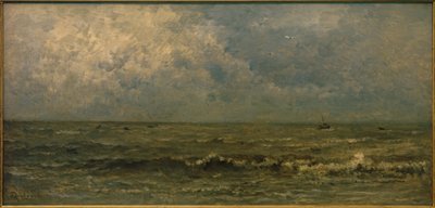 Havet, gråvejr af Charles Francois Daubigny