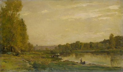 Landskab ved Oise af Charles Francois Daubigny