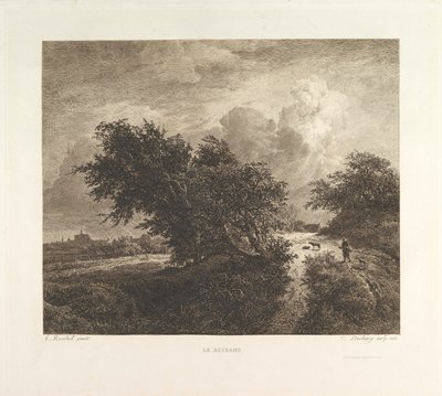 The Bush, 1855. af Charles Francois Daubigny