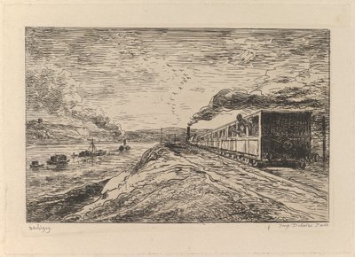 The Departure The Return, fra The Boat Trip, 1861. af Charles Francois Daubigny