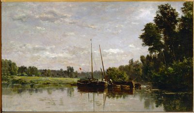Les peniches - prammene ... af Charles Francois Daubigny