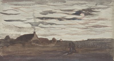 Måneskin, ca. 1860. af Charles Francois Daubigny