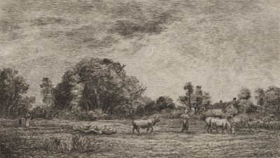 Måneopgang, 1861. af Charles Francois Daubigny