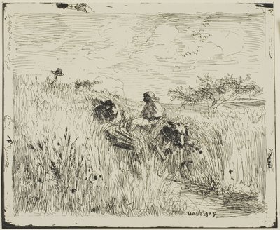 Vej gennem Hvedemarken af Charles Francois Daubigny