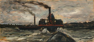 Flodbåd, ca. 1860. af Charles Francois Daubigny