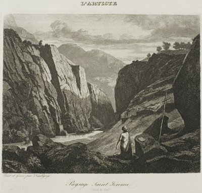 Sankt Jerome af Charles Francois Daubigny